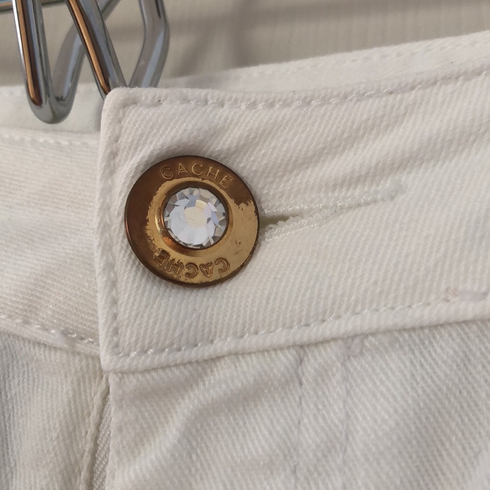 Cache White Jeans Size 12 - image 3